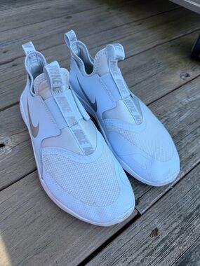 Nike Slip-On Sneakers with Metallic Swoosh